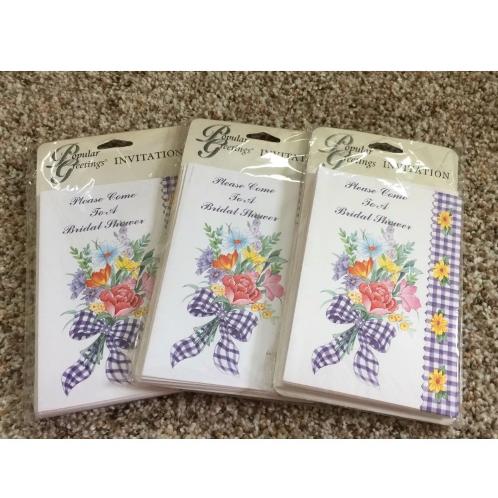 3pks Bridal Shower Invitations